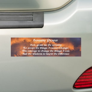 Serenity Prayer Morgonhimmel Inspirerande Bildekal