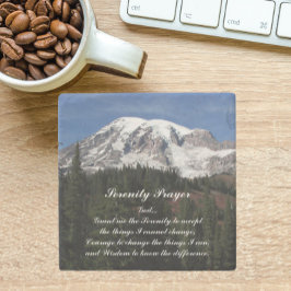 Serenity Prayer Mount Rainier liggande Stenunderlägg