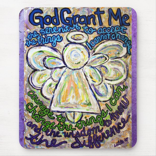 Serenity Prayer Mousepad Musmatta (Framsidan)