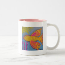 Serenity Prayer Mugg med Beta Fish