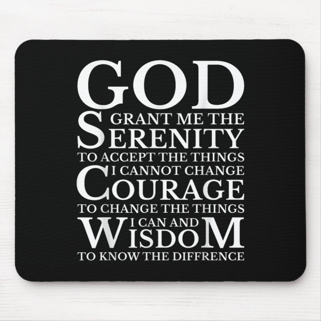 Serenity Prayer Na Aa Sober Recovery  Musmatta (Framsidan)