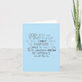 Serenity Prayer Notecards Kort