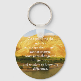 Serenity Prayer Nyckelring