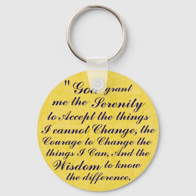 Serenity Prayer-nyckelring Nyckelring (Framsida)