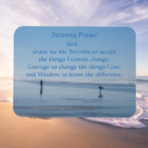 Serenity Prayer Ocean Beach Photo
