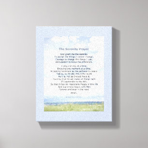 Serenity Prayer omsluten kanvas inspirationsincita
