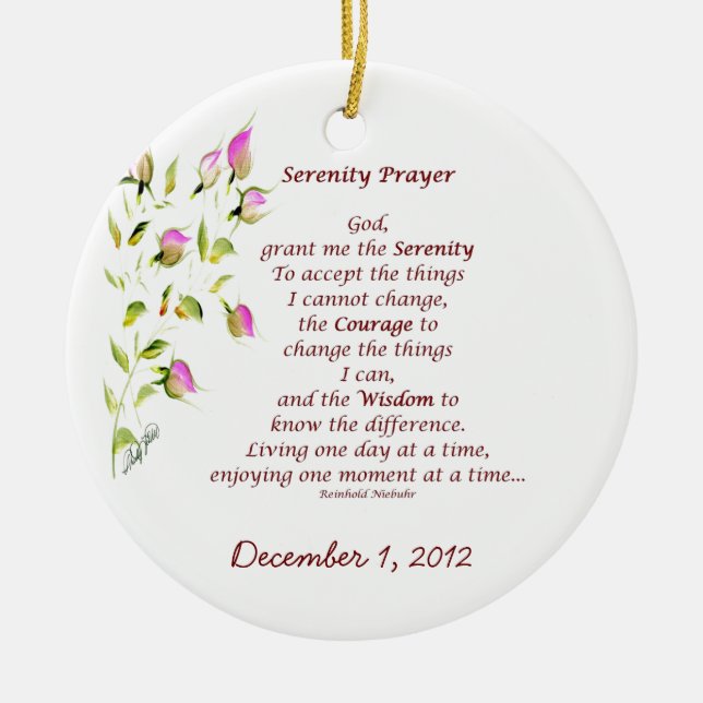 Serenity Prayer Ornament (Framsidan)