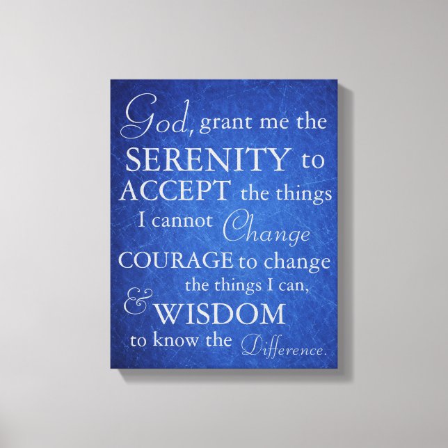 Serenity Prayer på Canvas (Framsida)