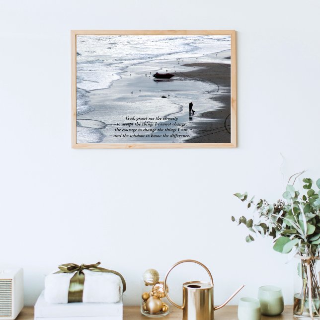 Serenity Prayer _ Peacefull Beach Scene Poster (Skapare uppladdad)
