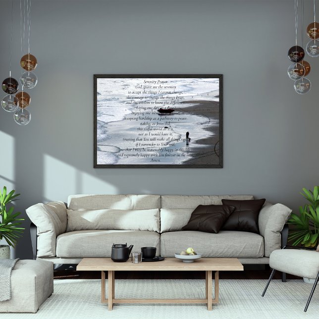Serenity Prayer _ Peacefull Beach Scene Poster (Skapare uppladdad)