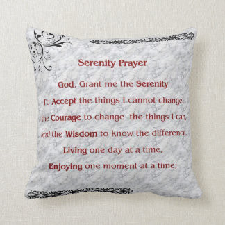 Serenity Prayer Pillow Kudde