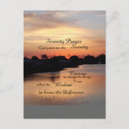 SERENITY PRAYER POSTCARD VYKORT