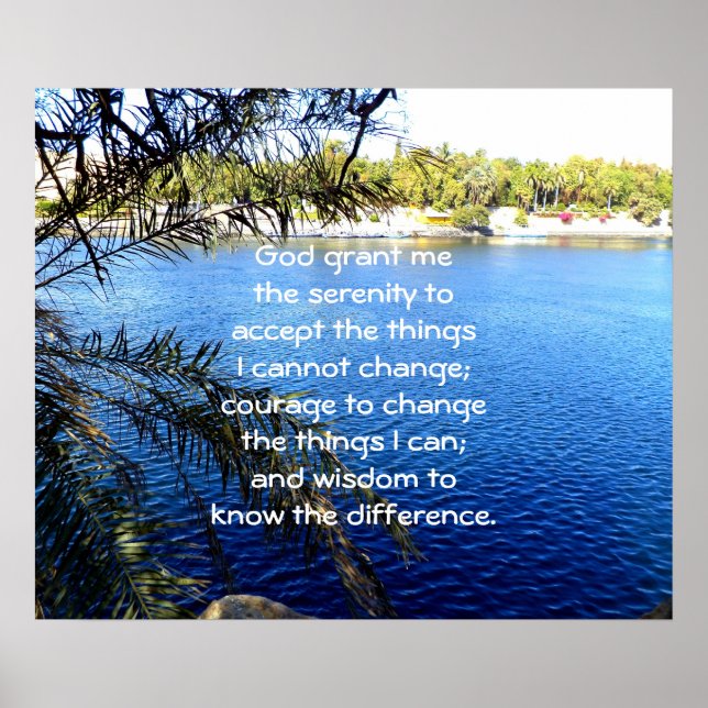 Serenity Prayer Poster (Framsidan)