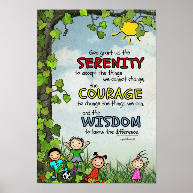 Serenity Prayer Poster (Framsidan)