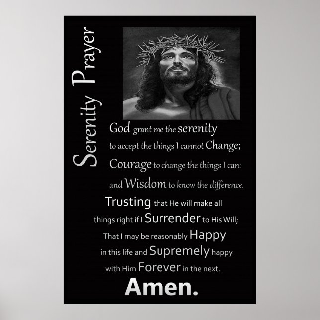 Serenity Prayer Poster (Framsidan)