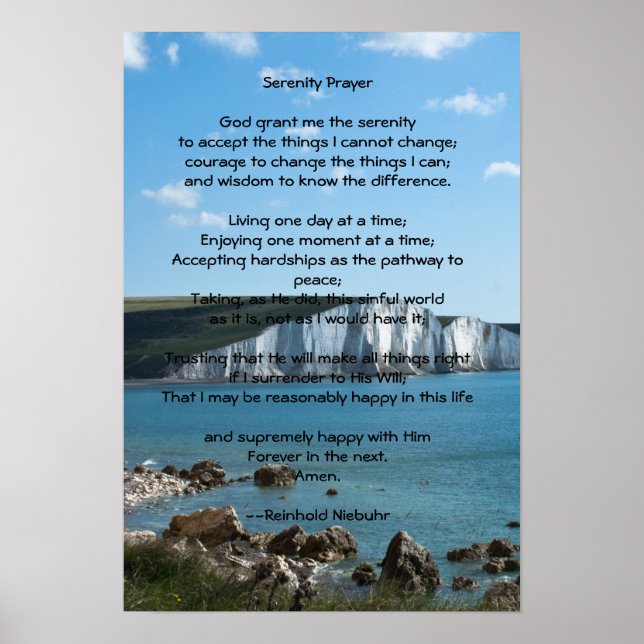 Serenity Prayer Poster (Framsidan)
