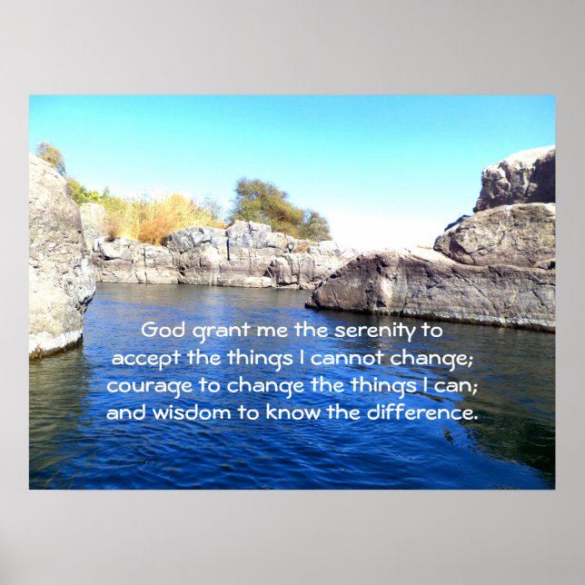 Serenity Prayer Poster (Framsidan)