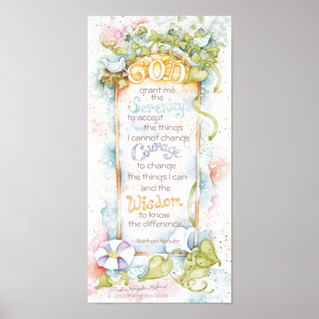 Serenity Prayer Poster (Framsidan)