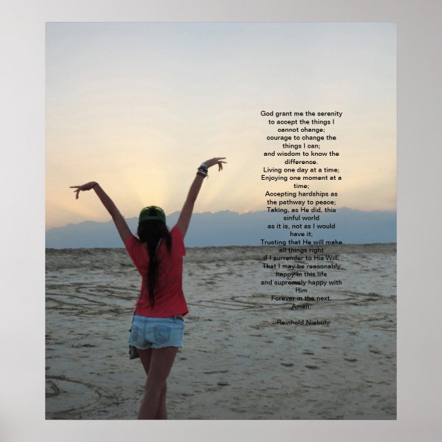 Serenity Prayer Poster (Framsidan)