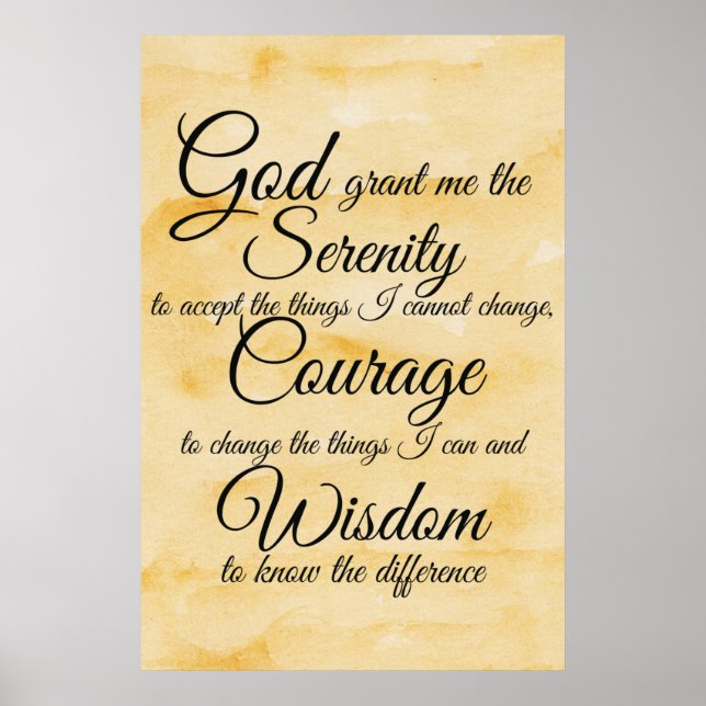 Serenity Prayer poster (Framsidan)