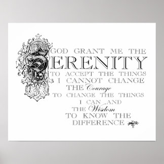 Serenity Prayer Poster