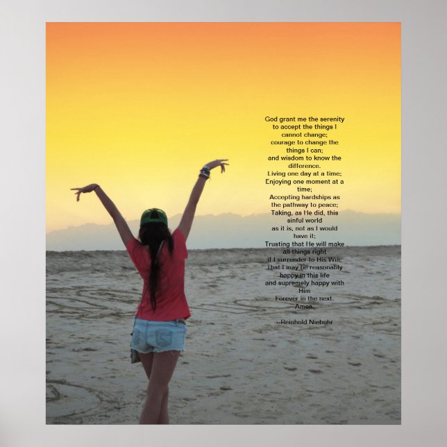 Serenity Prayer Poster (Framsidan)