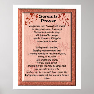 Serenity Prayer poster