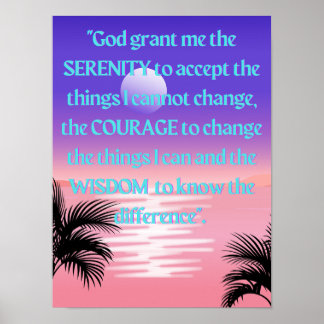 Serenity Prayer Poster
