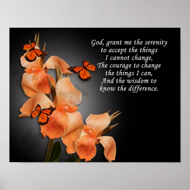 "Serenity Prayer" Poster (Framsidan)