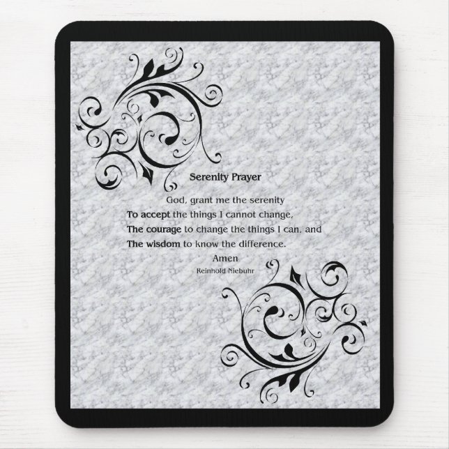 Serenity Prayer Poster Musmatta (Framsidan)