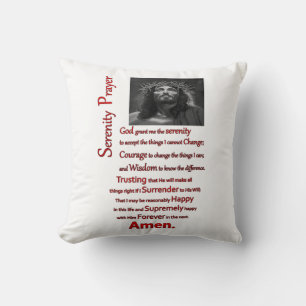 Serenity Prayer Red Kudde
