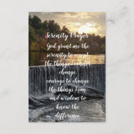 Serenity prayer RI FALLS Ponaganset Tilläggskort