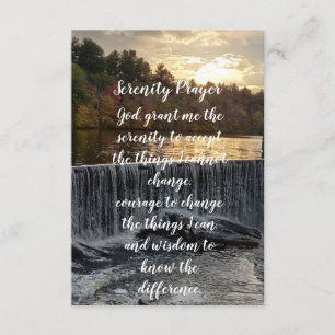 Serenity prayer RI FALLS Ponaganset Tilläggskort