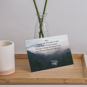 Serenity Prayer River Valley Ligcape Blank Tack Kort