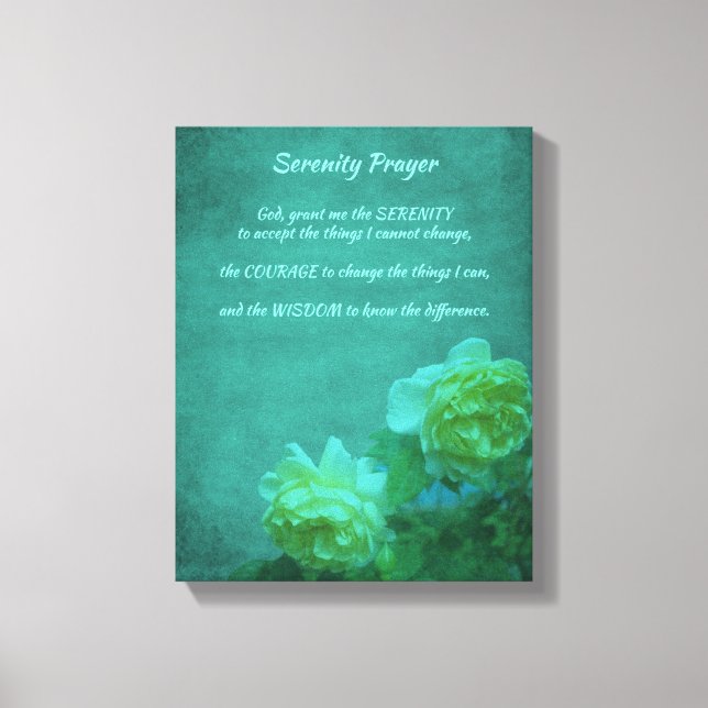 Serenity Prayer Ro inspiration Canvastryck (Framsida)