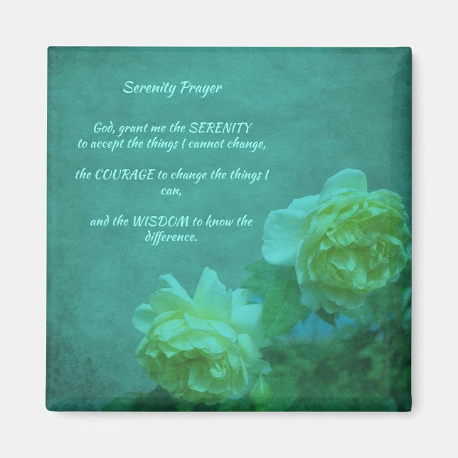Serenity Prayer Ro inspiration Magnet (Framsidan)