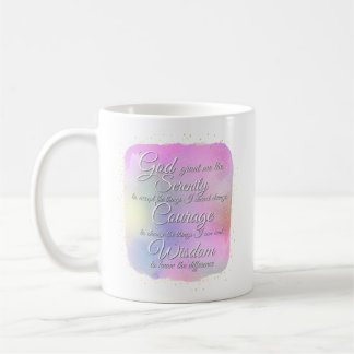 Serenity Prayer Rosa och Guld Kaffemug Kaffemugg
