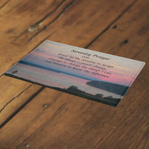 Serenity Prayer Rosa Sjölandskap Sunset