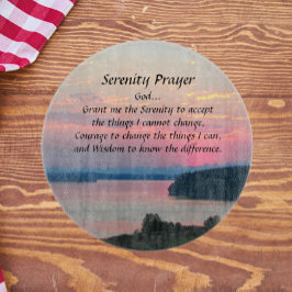 Serenity Prayer Rosa Sjölandskap Sunset