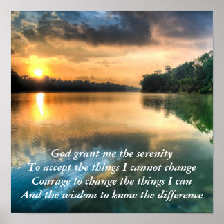 Serenity Prayer Scenia Canvas Poster