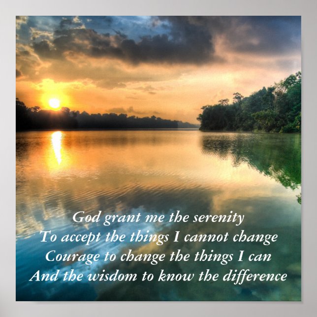 Serenity Prayer Scenia Canvas Poster (Framsidan)