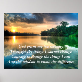 Serenity Prayer Scenia Poster