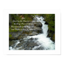 Serenity Prayer Skog Vattenfall Fotografisk