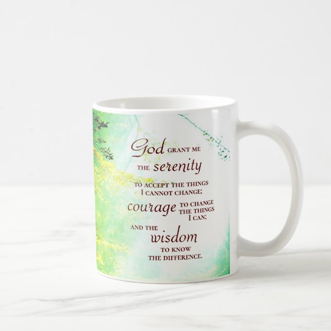 Serenity Prayer, skogen Kaffemugg (Höger)