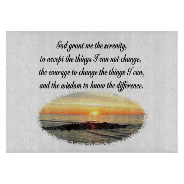 SERENITY PRAYER SUNRISE PHOTO DESIGN (Framsidan)