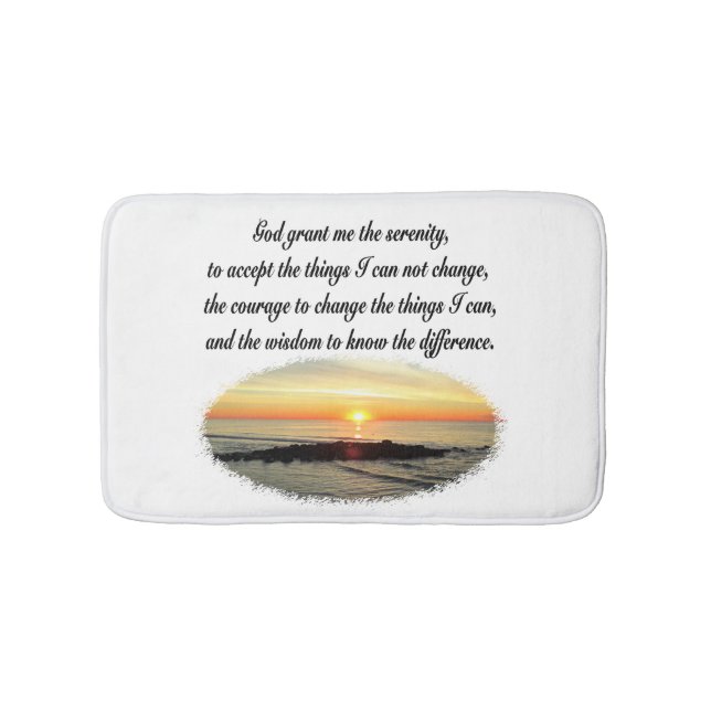 SERENITY PRAYER SUNRISE PHOTO DESIGN BADRUMSMATTA (Framsidan)