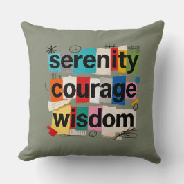 Serenity Prayer - Throw Pillow Kudde