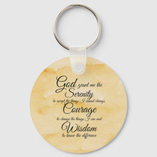 Serenity Prayer två utformningar Nyckelring