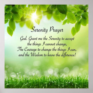 Serenity Prayer - Vår. Poster