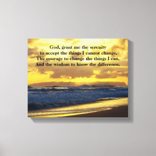 Serenity Prayer, Vinkara kraschen på Kauai Beach Canvastryck